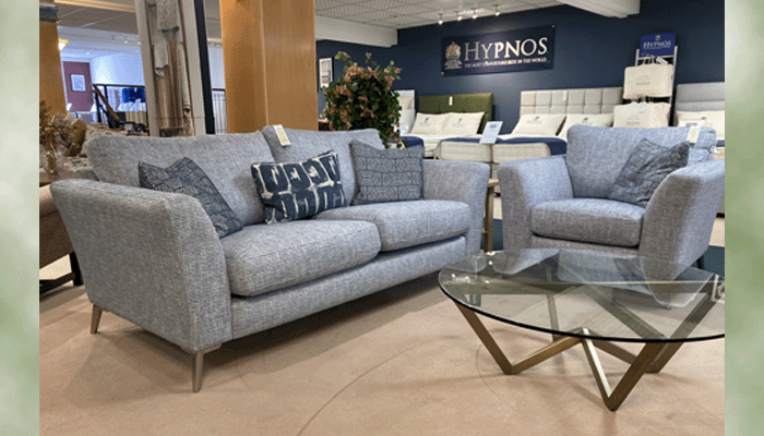 Large 2 Seater Sofa With Chair