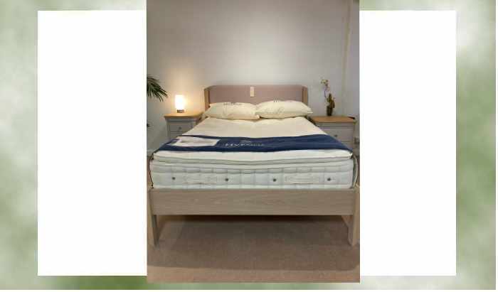 Double Bedframe With Hypnos Double Pillow Comfort Serenity Mattress
