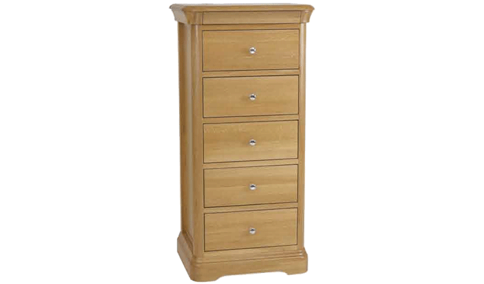 5 Drawer Tall Narrow Chest